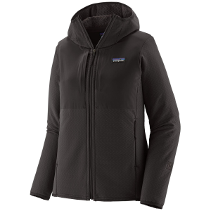 Women's Patagonia R2 CrossStrata Hoodie 2025 - XXS in Black size 2X-Small | Spandex/Polyester/Plastic