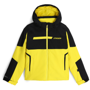 Kid's Spyder Challenger Jacket Boys' 2025 in Yellow size 16 | Polyester