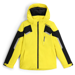 Kid's Spyder Leader Jacket Boys' 2025 in Yellow size 10 | Polyester