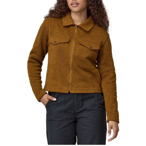 Women's Patagonia Better Sweater Zippered Chore Jacket 2024 in Brown size Large | Polyester