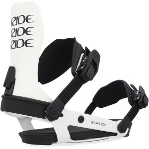 Ride A-6 Snowboard Bindings 2025 in White size Medium | Aluminum
