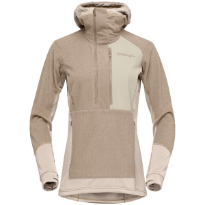 Women's Norrona Lofoten Thermal Pro Hood 2025 in Brown size Medium | Elastane/Polyester
