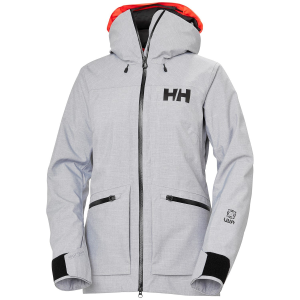 Women's Helly Hansen Powderqueen 3.0 Jacket 2025 in Gray size Small | Polyester