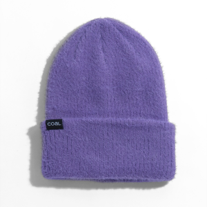Women's Coal The Pearl Beanie Hat 2025 in Purple | Nylon/Leather