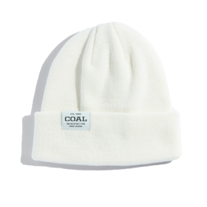 Coal The Uniform Low Beanie Hat 2025 in White | Acrylic/Polyester
