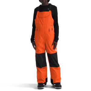 Kid's The North Face Teen Freedom Insulated Bibs 2025 in Orange size Small | Polyester