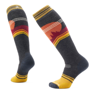 Women's Smartwool Snowboard Full Cushion Moon Energy OTC Socks 2025 in Brown size Medium | Nylon/Wool/Elastane