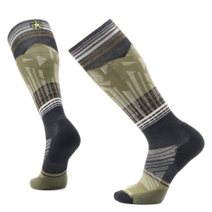 Smartwool Targeted Cushion Summit Shot OTC Socks 2026 in Black size X-Large | Nylon/Wool/Elastane