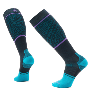 Smartwool Snowboard Targeted Cushion Retro Line OTC Socks 2026 in Black size X-Large | Nylon/Wool/Elastane