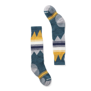 Kid's Smartwool Light Cushion OTC Socks 2025 in Blue size X-Small | Nylon/Wool/Elastane