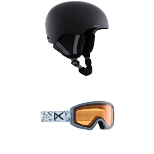 Kid's Anon Rime 3 Helmet 2025 - Large/X-Large Package (Large/X-Large) + Kids in White | Plastic