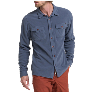 Vuori Aspen Shirt Jacket Men's 2024 in Blue size Small | Polyester