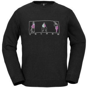 Volcom Essential Crew Men's 2025 in Black size Small | Cotton/Polyester
