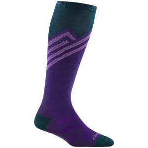 Women's Darn Tough Peaks RFL OTC Ultra-Lightweight Socks 2025 in Purple size Small | Nylon/Spandex/Wool