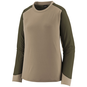 Women's Patagonia Dirt Craft Long Sleeve Jersey 2025 in Khaki size Medium | Polyester