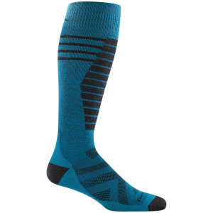 Darn Tough Edge Over-the-Calf Midweight Cushion Socks 2025 in Blue size Medium | Nylon/Spandex/Wool