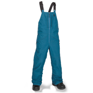 Kid's Volcom Barkley Insulated Bibs 2025 in Blue size Large