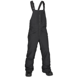Kid's Volcom Barkley Insulated Bibs 2025 in Black size Medium
