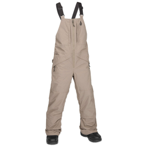 Kid's Volcom Barkley Insulated Bibs 2025 in Brown size Medium