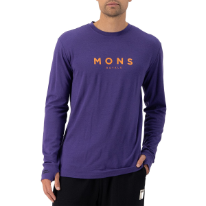 MONS ROYALE Yotei Classic Long Sleeve Top Men's 2025 in Purple size X-Large | Wool