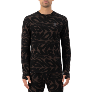 MONS ROYALE Cascade Flex 200 Long Sleeve Top Men's 2025 in Brown size Medium | Nylon/Wool/Elastane