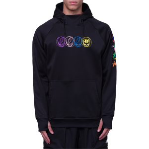 686 Bonded Fleece Pullover Hoodie Men's 2024 in Black size X-Small | Polyester