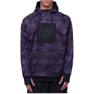 686 Bonded Fleece Pullover Hoodie Men's 2024 in Black size X-Small | Polyester