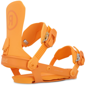 Women's Ride AL-6 Snowboard Bindings 2025 in Orange size Small | Aluminum