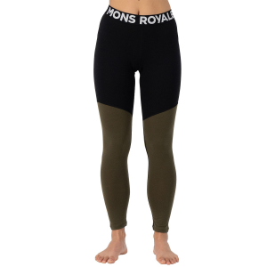 Women's MONS ROYALE Cascade Flex 200 Leggings 2026 in Green size X-Large | Nylon/Wool/Elastane