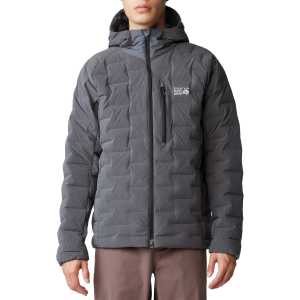 Mountain Hardwear Stretchdown(TM) Hoodie Men's 2026 in Gray size Medium | Nylon/Elastane