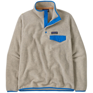 Women's Patagonia Lightweight Synchilla Snap-T Pullover Fleece 2024 in Khaki size X-Small | Nylon/Polyester
