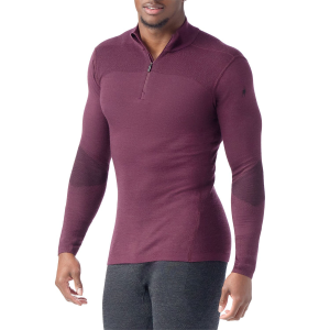 Smartwool Intraknit Base Layer 1/4 Zip Top Men's 2025 in Purple size 2X-Large | Wool/Elastane/Polyester