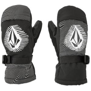 Kid's Volcom Day Saver Mittens 2025 in Black size Medium