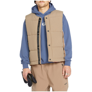 Volcom Layered Up Vest Men's 2025 in Brown size Small | Nylon