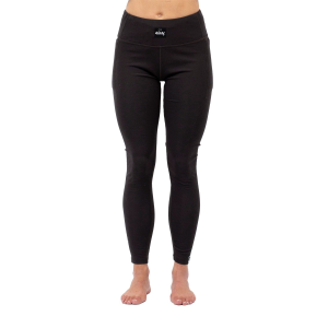 Women's Eivy Pocket Wool Rib Tights 2025 in Black size X-Small | Spandex/Wool/Micron