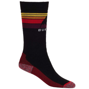 Kid's Burton Emblem Midweight Socks 2025 in Black size Medium/Large