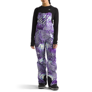 Women's The North Face Freedom Insulated Short Bibs 2025 in Purple size 2X-Large | Nylon