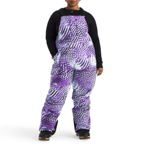 Women's The North Face Freedom Insulated Plus Short Bibs 2025 in Purple size 2X | Nylon