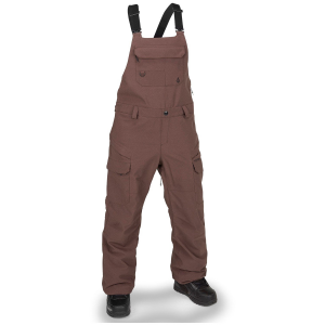 Women's Volcom Creston 3D Stretch Bibs 2025 in Brown size X-Small