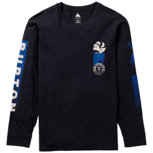 Burton Ripcord Long-Sleeve T-Shirt Men's 2024 in Black size Small | Cotton
