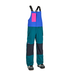 Women's Airblaster Sassy Hot Bibs 2025 in Green size Small