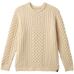 Brixton Classic Fisherman's Sweater Unisex 2024 Khaki size Small | Nylon/Acrylic/Wool