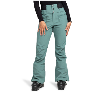 Women's Roxy Rising High Pants 2025 in Green size X-Large | Elastane/Polyester/Neoprene