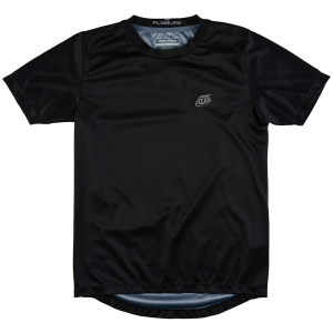 Kid's Troy Lee Designs Flowline Short-Sleeve Jersey 2024 in Black size Yl | Cotton/Polyester
