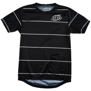 Kid's Troy Lee Designs Flowline Short-Sleeve Jersey 2024 in Black size Yxl | Cotton/Polyester