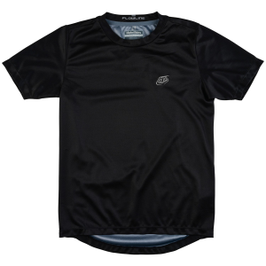 Kid's Troy Lee Designs Flowline Short-Sleeve Jersey 2024 in Black size Ym | Cotton/Polyester
