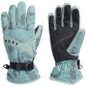 Women's Roxy Jetty Gloves 2025 in Green size Medium | Leather