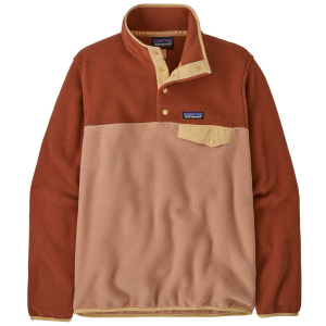 Women's Patagonia Lightweight Synchilla Snap-T Pullover Fleece 2024 in Orange size Medium | Nylon/Polyester