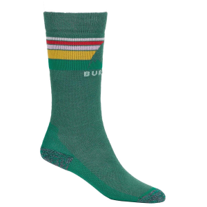 Kid's Burton Emblem Midweight Socks 2025 in Green size Medium/Large