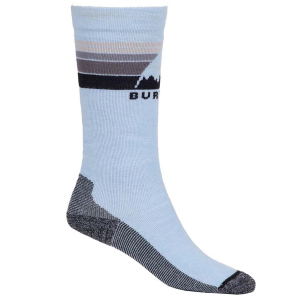 Kid's Burton Emblem Midweight Socks 2025 in Blue size Small/Medium